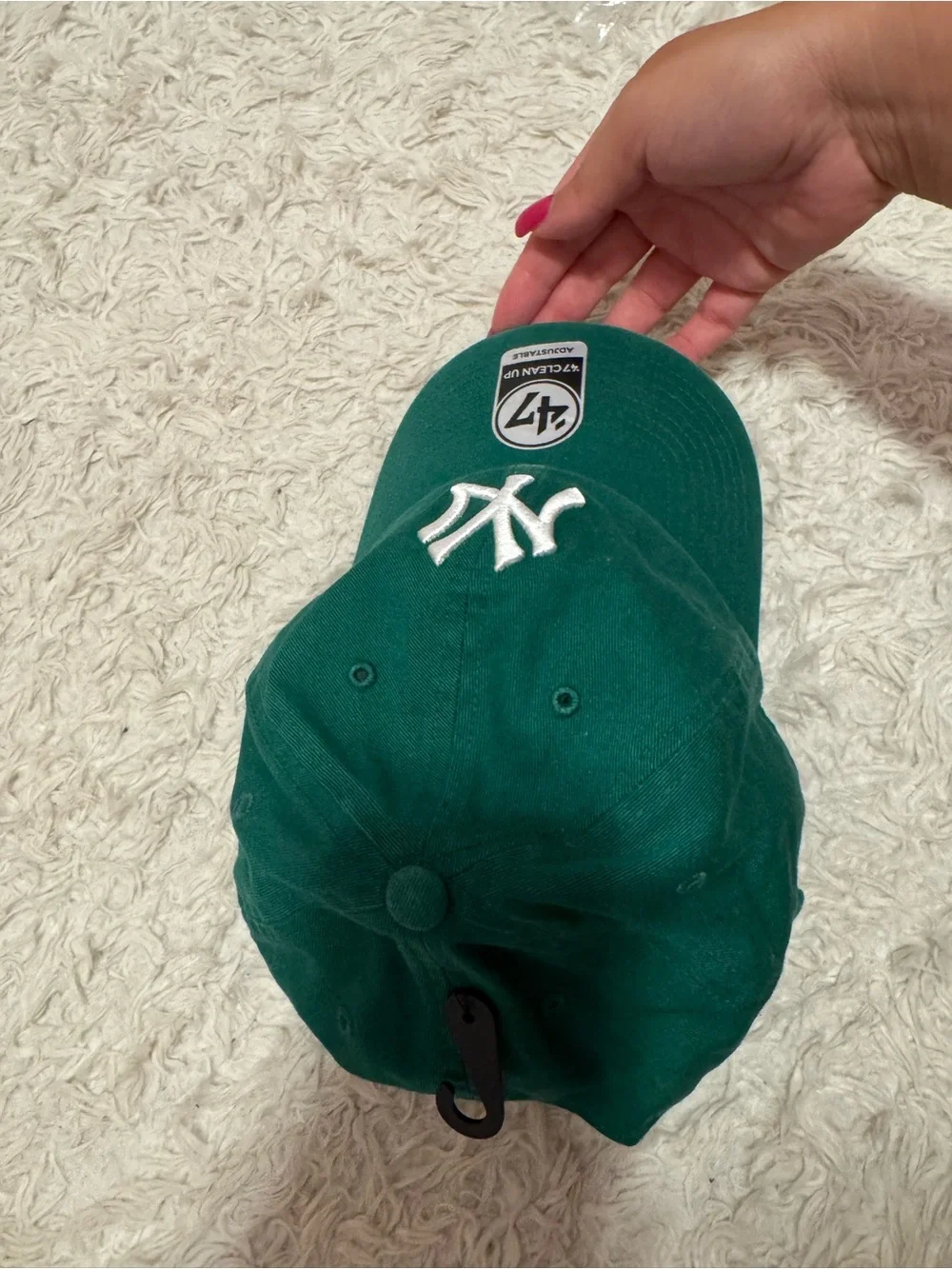 Green New York Yankees Clean Up Adjustable Cap